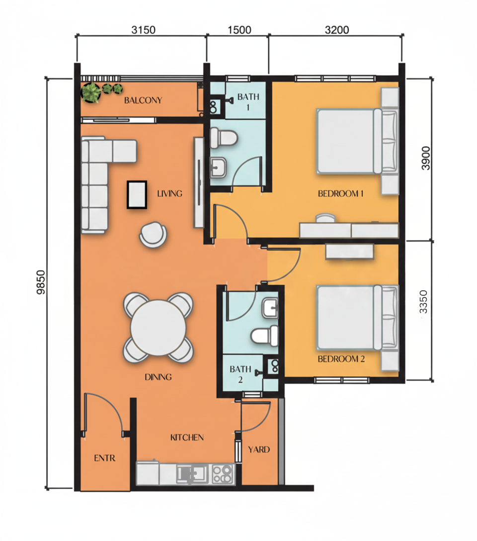 Type A Floor Plan